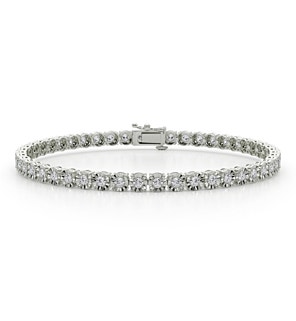 1 ct. tw. Silver Illusion Tennis Bracelet