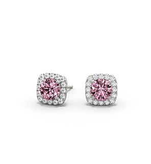 Roseate Hope Studs 14kt White Gold