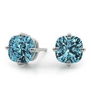 Cushion Blue Studs