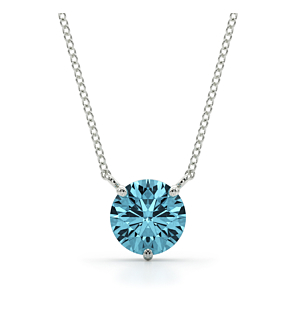 Round Blue Necklace