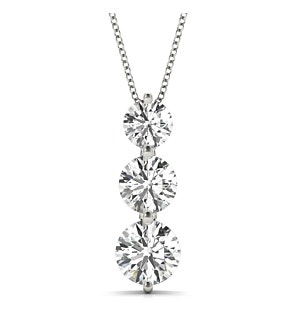 1 1/2 ct. tw. Classic 3 Stone Pendant