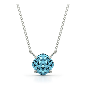 Cushion Blue Necklace