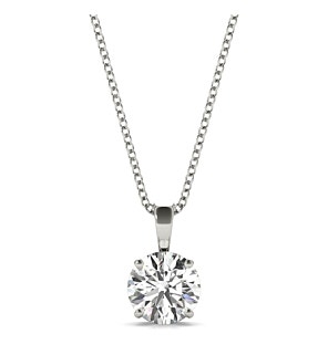 5/8 ct. tw. Solitaire Pendant 14kt White Gold