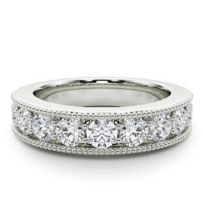 1 1/2 ct. tw. Milgrain Pave Elegance Band