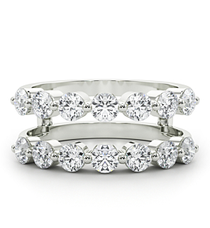 1 1/2 ct. tw. Single Shared Prong Ring Enhancer
