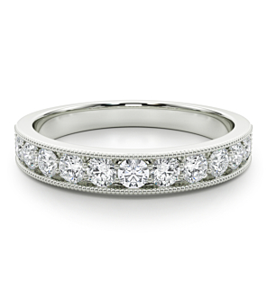 1/2 ct. tw. Milgrain Pave Elegance Band