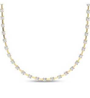 10 ct. tw. Round Dash Station Necklace