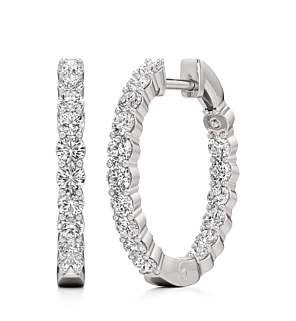 1 - 3 ct. Merle Inside Out Hoop Earring