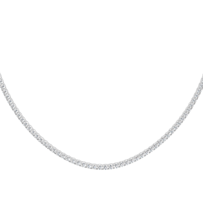 10 ct. tw. Straight Line 16 inch Tennis Necklace