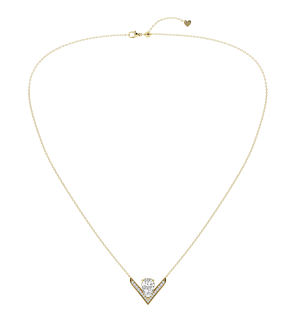 Pear Pave Chevron Fashion Pendant