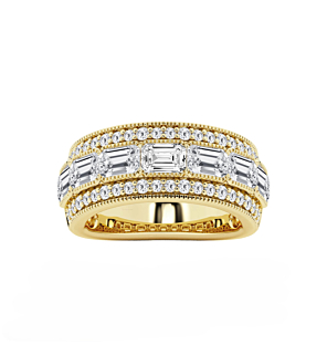 Emerald Triple Row Fashion Band