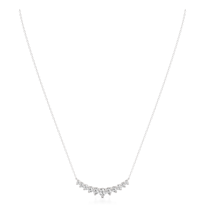 Round Eleven Stone Fashion Necklace