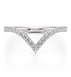 1/4 - 1 ct. Round Chevron Band