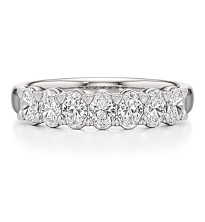 1 - 2 ct. Oval Seven Stone Band