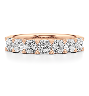 1 - 2 ct. Cushion Seven Stone Band