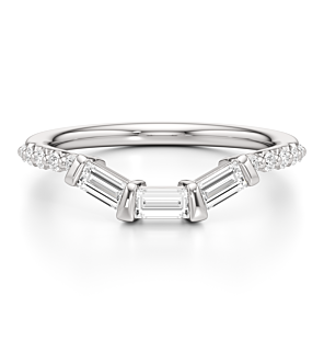 1/4 ct. tw. Baguette Contour Band