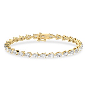 7 ct. tw. East-West Pear Tennis Bracelet