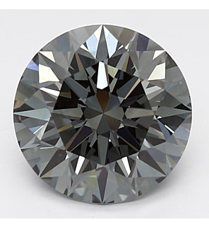 Fancy Dark Blue 3.21 ct. VVS2 Round Lab Created Diamond