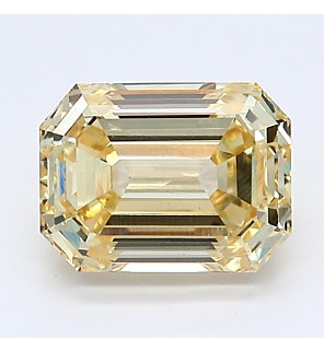 Fancy Intense Yellow 2.38 ct. VS2 Emerald Lab Created Diamond