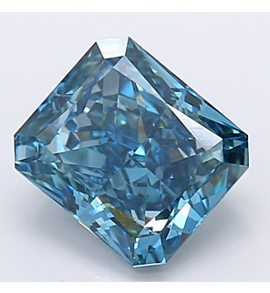 Fancy Deep Blue 1.89 ct. VS2 Radiant Lab Created Diamond