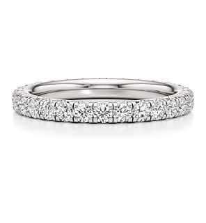 1 - 3 ct. Round French Pave Eternity Band