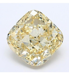 Fancy Yellow 1.77ct VS2 Cushion Lab Created Diamond