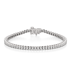 2 - 7 ct. Half Bezel Tennis Bracelet