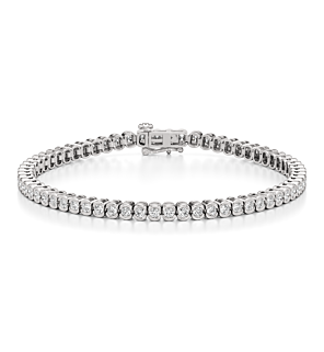 3 ct. tw. Half Bezel Tennis Bracelet