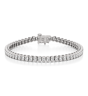 5 ct. tw. Half Bezel Tennis Bracelet