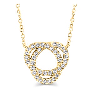 1/4 ct. tw. Trio Infinity Necklace