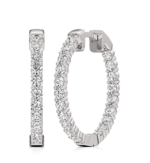1 - 4 ct. Classic Inside-Out Hoop Earrings