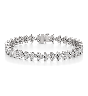 7 ct. tw. Chevron Bracelet
